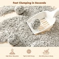 thumbnail image 3 of Happy & Polly Coconut Charcoal Tofu Cat Litter, 5.5 lb Bag, 4 Count, 3 of 9
