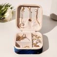 thumbnail image 6 of Crow Travel Portable Earring Organizer Decorative Box Necklace Holder: Square Jewelry Storage for Rings, Earrings, Necklaces, Bracelets, and More - Suitable for Girls and Women, 6 of 6