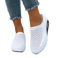 thumbnail image 3 of Wovix Summer Slipper For Women Mule Sneakers Breathable Air Cushion Wedge Backless Walking Shoe Lightweight Platform Orthotic Clog Daily Wear Black 37, 3 of 9
