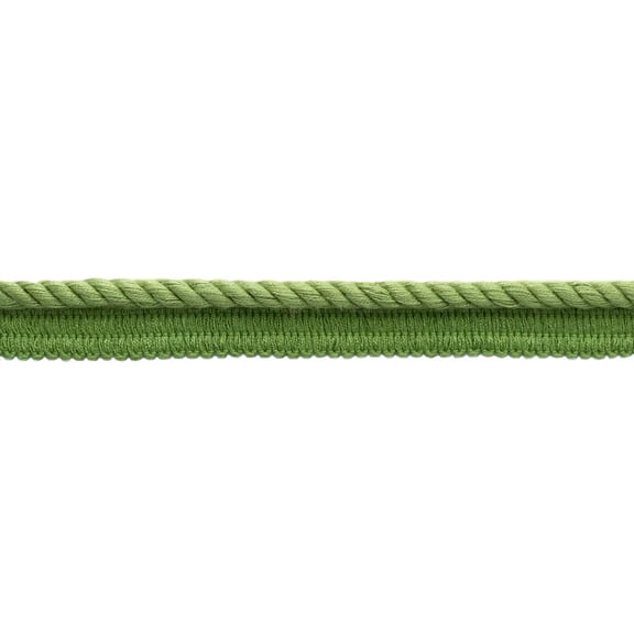 4/16" (0.5cm) Solid Collection Decorative Twisted Rope Cord Trim with Lip # 0025EMPS,, Citron Green #L60 (Dark Yellow Green) Sold By The Yard (36"/3 ft/0.9m)