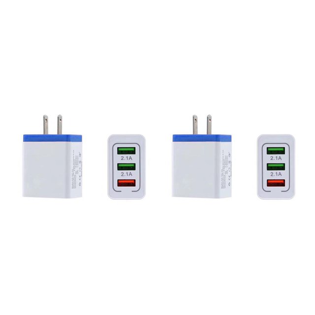 Seitruly rápido de 3 puertos para 3 USB para de teléfono móvil para Adaptador de de pared rápido Type2 NO2