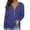 Blue, variant on kayannuo Womens Tops Long Sleeve Shirts Fall Fashion Woman Long Sleeve V-Neck Solid Zipper Blouse Autumn Causal Pullover Tops Purple