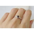 thumbnail image 3 of HeartsAndYou 0.5ct Natural Red Garnet Ring Bezel Set Solitaire 100% REAL 14k SOLID White Gold, 3 of 9