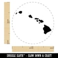 thumbnail image 2 of Hawaii State Silhouette Self-Inking Rubber Stamp Ink Stamper - Yellow Ink - Medium 1 Inch, 2 of 7