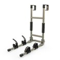 thumbnail image 2 of Camco Bike Rack 51492 Mounts To RV Or Van Ladder; Holds 2 Bikes; Up To 60 Pound Weight Capacity; Cradle System With Straps; Without Lock; Foldable; Silver; Steel, 2 of 2