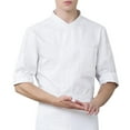 thumbnail image 1 of BELOVING 3/4 Sleeve Chef' Jacket Kitchen Cook Coat Uniforms Unisex White, 1 of 10