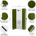 thumbnail image 5 of BK Undated Weekly/Monthly Planner 2022-2023 - Daily Planner Agenda & Personal Organizer to Increase Productivity, Academic Planner w/ Sticker Set. A5 (5.8 x 8.3) - Green Hardcover, 5 of 6