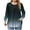 Womens Clothing Navy, variant on Womens Oversized Tunic Tops, Long Sleeve Shirts for Women Plus Size Fall Fashion Ombre Tie Dye Ribbed Crewneck Dressy Blouses L-5XL