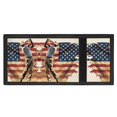 thumbnail image 4 of CHAQLIN Patriotic Boys Trifold Wallet Featuring Flag Golf, Polyester Fabric Compact Pouch for Outdoor Sports and School Use, 4 of 7