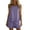 Purple, variant on Women's 2 Piece Lounge Outfits Ruffle Hem Sleeveless Eyelet Ruffle Tank Top and Wide Leg Shorts Sets Boho Beach Vacation Matching Sets Purple