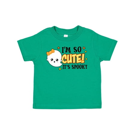 

Inktastic Halloween I m So Cute It s Spooky with Ghost and Stars Girls Toddler T-Shirt
