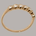 thumbnail image 4 of LBG British Made Solid 10k Rose Gold ring with Cultured Pearl Womens Eternity Ring - 33 size options - Size 9.75, 4 of 9