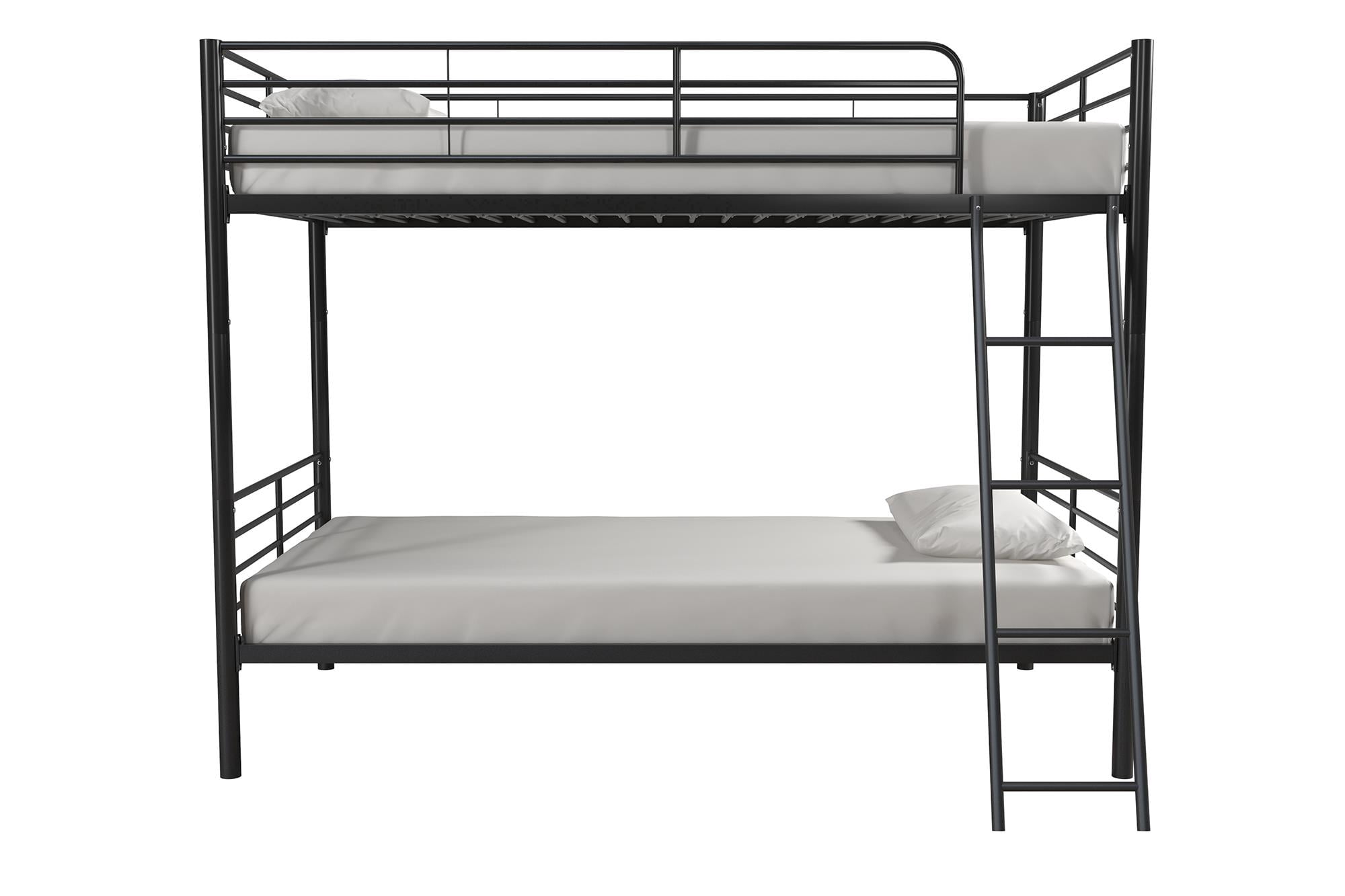 Mainstays Twin over Twin Convertible Bunk Bed, Black tourtal.ir