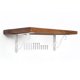 thumbnail image 1 of Uxcell 2 Pcs Soportes Decorativos para Estantes, Soportes para Estantes Flotantes de 8" x 5" para Estanterías de Pared, Blanco, 1 of 7