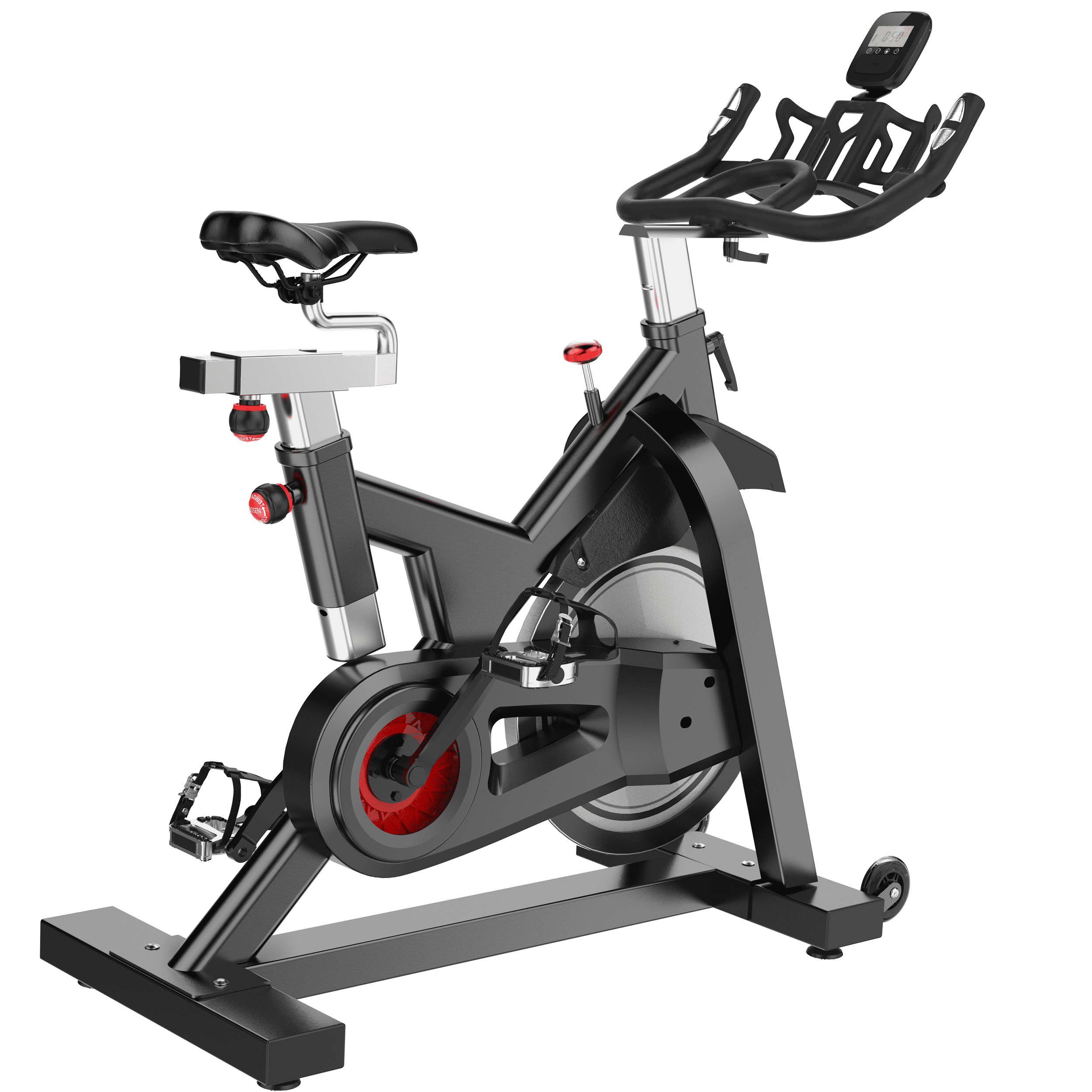 FBSPORT Exercise Bike,Workout Bike Stationary with Comfortable Seat Cushion & LCD Monitor,Belt Drive Indoor Cycling Bike with 265Lbs Weight Capacity for Home Workout 