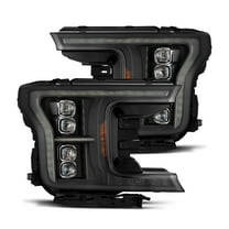 AlphaRex 18-20 Ford F150 (MK II 14th Gen Style) NOVA-Series LED Projector Headlights Black