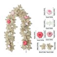 thumbnail image 2 of fastboy Wicker, for Leaf Featuring Maple Leaves, And Berries. Over Fireplaces, Doors, Or Use For Halloween, Indoor/Outdoor Decor Pink Rattan Model A A, 2 of 6