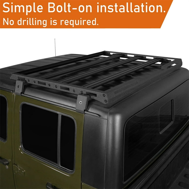Hooke Road Rear Half Roof Cargo Carrier, 2020-2023 Jeep Gladiator