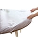 thumbnail image 1 of Cateissary Mantel circular de PVC impermeable para jardín transparente con PVC grueso resistente al aceite y apto para exteriores. Mostrada diámetro112-140cm, 1 of 6