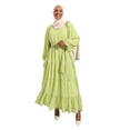 thumbnail image 2 of Green - Crew neck - Fully Lined - Modest Dress - Refka, 2 of 5