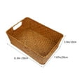 thumbnail image 2 of Raindrops 1 Piece Bread Serving Basket for Table Wicker Rectangular for Home Accessory Kitchen Use, 2 of 8