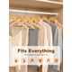 thumbnail image 4 of Perchas de madera HOUSE DAY, paquete de 20 unidades, antideslizantes, color natural, 4 of 8