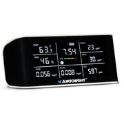 AIRKNIGHT 9-In-1 Indoor Air Quality Monitor Indoor Portable CO2 Monitor, VOC Sensor, Formaldehyde Detector, AQI, PM2.5 + 4 More Home Monitoring, Air Quality Tester – Confined Space Clean Air Monitor