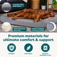 thumbnail image 6 of FurHaven Pet Dog Bed | Orthopedic Ultra Plush Luxe Lounger Pet Bed for Dogs & Cats, Gray, Jumbo, 6 of 10