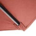 thumbnail image 2 of Furniture of America Jolt 9 ft. Outdoor Patio Round Crank Patio Umbrella, Sienna Red, 2 of 4