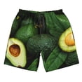 thumbnail image 4 of Bixox Men's Fresh Avocados printing Casual Classic Fit Short Summer Beach Shorts, 4 of 6