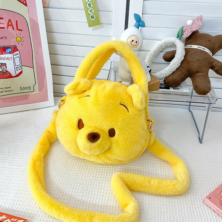Disney Mini Bucket Bag Cute Cartoon Winnie the Pooh PU Female