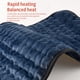 thumbnail image 2 of Estera de calefacción eléctrica Estera ajustable de 6 engranajes para la cama del hogar (US Dark Blue 60 * 30cm) JShteea Libre de BPA, 2 of 8