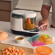 Baby Brezza Best Baby Puree Maker One Step Food Steamer Blender Auto Shut off Dishwasher Safe Cooker for Infants Toddlers with 3 Pouches & Funnels