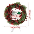 thumbnail image 2 of Suncoda Christmas Wreath, Christmas Decorations, Wreaths, Doors, Props, Decorations, Decorations, and Decorations, Christmas Ornament, 2 of 7