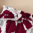thumbnail image 7 of mgoYE Baby Girls Clothes 6 Months Preemie Clothes Girl Newborn Girl Outfits Infant Baby Girl Clothes Summer Romper Dress Shorts Set(Wine,9-12 Months), 7 of 7