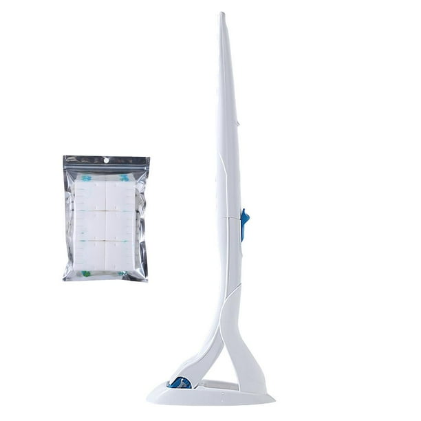 Juego De Sistema De Limpieza De Inodoro Desechable De Estilo De Costura Juego De Cepillo De Inodoro Doméstico De Limpieza Profunda Con 12 Cabezales De Repuesto Para Restaurante De Hotel En Casa Scienceny HA027324-01