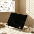 thumbnail image 1 of Tablet Stand Desk Holder Adjustable iPad Stand Stable Desktop Mount Book Holder Space Saving Anti Slip Support for Reading Watching Video Home Office Study Work Use, 1 of 6