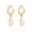 G, variant on Summer Bohemia Seashell Pearl Stud Earrings for Everyday Beachy Accessorizing Ocean Jewelry Accessories for Women