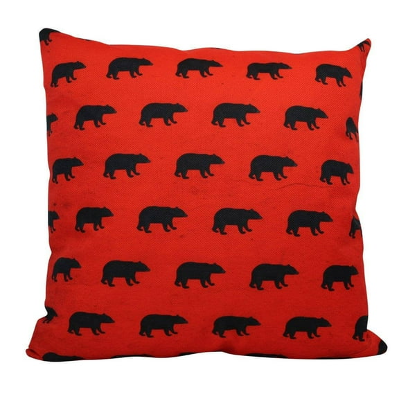 Wilderness Bears | Pillow Cover | Home Decor | Throw Pillows | Cabin Décor | Farmhouse Decor | Throw Pillows | Red Pillow Cover | Mom Gift