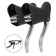 thumbnail image 4 of M Buder Par De Palancas De Freno De Aleación De Aluminio Premium Para Bicicleta De Montaña Y Carretera, Accesorios De Ciclismo Ligeros Y Duraderos, Control De Velocidad Preciso, Negro Plata, 4 of 9