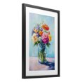 thumbnail image 2 of Stupell Industries Cottage Vibrant Country Jar Bouquet Black Framed Print Under Glass, 17 x 23, by Petals Prints Design, 2 of 8