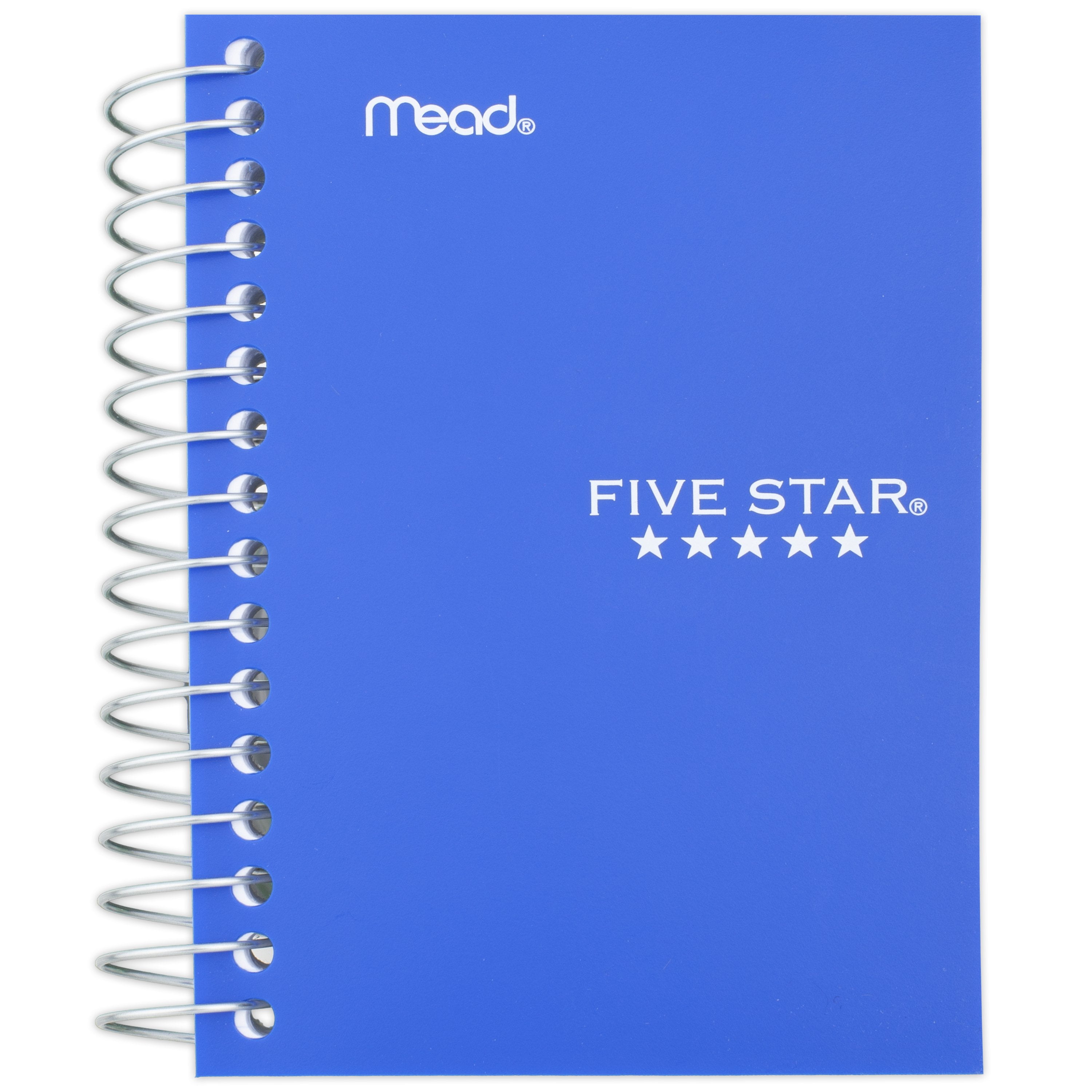 Five Star Fat Lil' College Ruled Wirebound Notebook, 5 1/2" x 4", Color Choice Will Vary (45377)