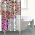 thumbnail image 4 of Pioneer Flower Floral Print Pattern Shower Curtain 72"x72" ,Bathroom Decorative Shower Curtains Set with 12 Hooks,Modern Waterproof Washable Shower Curtain, 4 of 5