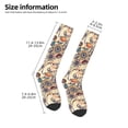 thumbnail image 2 of Naloa Floral With Birds And Fantasy Flowers Thigh High Socks Extra Long Stretchy Sock Women Over Knee High Opaque Stocking Daily Wear, 2 of 6