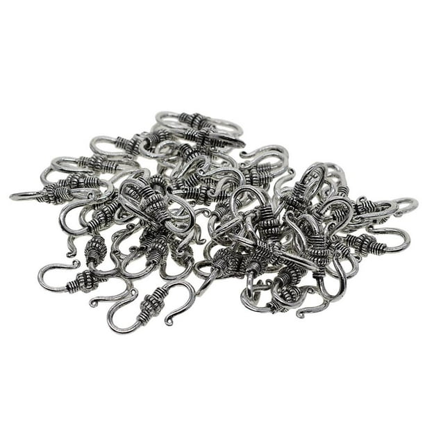 30Pcs que S Hook Clasp / Fish Clasp For Jewelry Part DIY