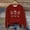 Red, variant on Tetras Plus Size Tops for Women,Women's Casual Long Sleeve Sweatshirt,Crewneck Vacation Christmas Printing Cute Loose Tops