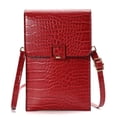 thumbnail image 1 of Bolso bandolera de hombro para mujer con pantalla táctil de PU para teléfono móvil, 1 of 5