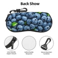 thumbnail image 3 of Honeii Fresh Blueberries Print Neoprene Glasses Case,Spacious for Sunglasses and Eyeglasses,Zipper Eyeglass Case With Belt Clip, 3 of 6