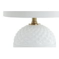 thumbnail image 6 of JONATHAN Y Julienne 20.5" Glass/Metal LED Table Lamp, White/Brass Gold, JYL1040A, 6 of 7