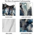 thumbnail image 4 of luoweisi Men's Beach Shorts Quick Dry Swim Trunks with Mesh Lining Wolf L, 4 of 5